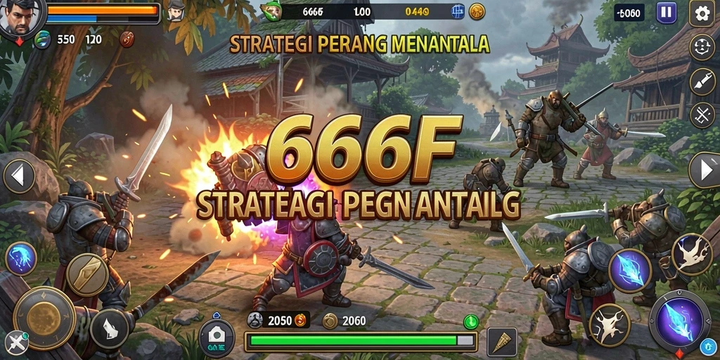Tampilan gameplay menarik dari 666F dengan elemen strategi yang seru.