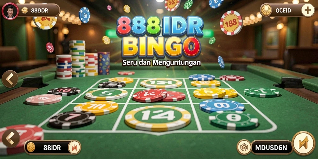 Screenshot gameplay Bingo di 888IDR dengan tampilan menarik.