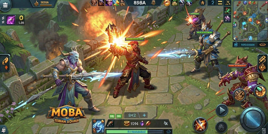 Gameplay seru dengan aksi pertarungan yang dinamis.