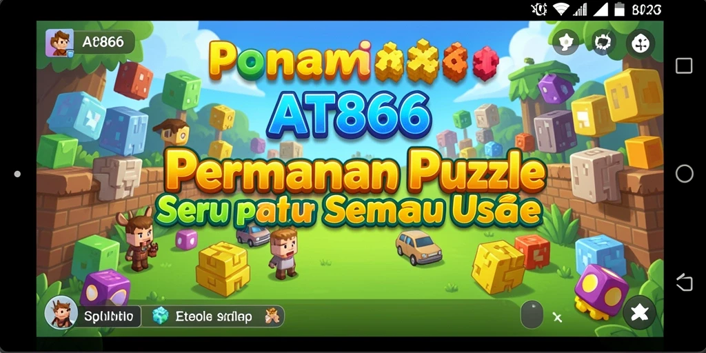 Screenshot permainan AT866 menampilkan gameplay Puzzle yang menarik.