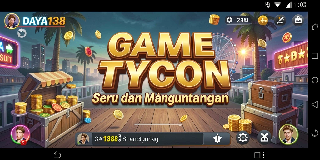 Screenshot DAYA138 menampilkan gameplay Tycoon yang menarik dan interaktif.