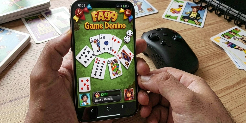 Tampilan gameplay domino yang seru dan interaktif di FA99.