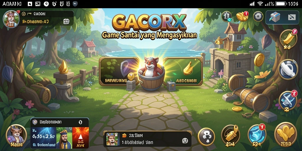 Tampilan gameplay GACORX yang seru dan menarik.