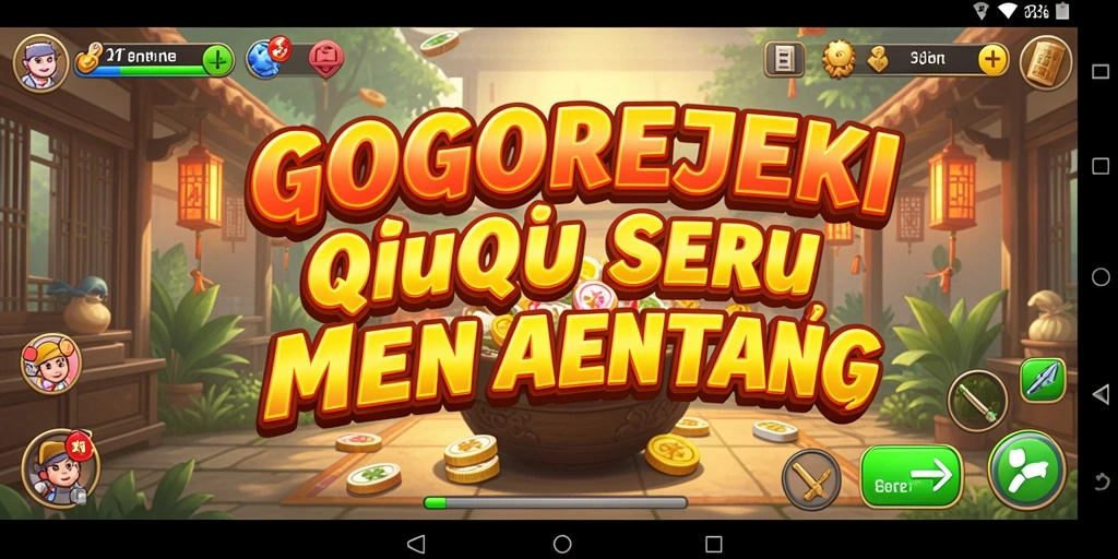 Screenshot gameplay QiuQiu GOGOREJEKI yang seru dan menarik.
