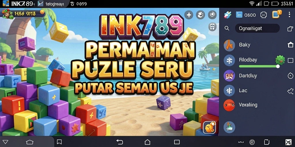 Tampilan gameplay seru dari INK789 dalam menyelesaikan teka-teki.