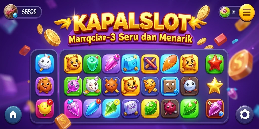 Tampilan gameplay KAPALSLOT yang menegangkan dan penuh warna.