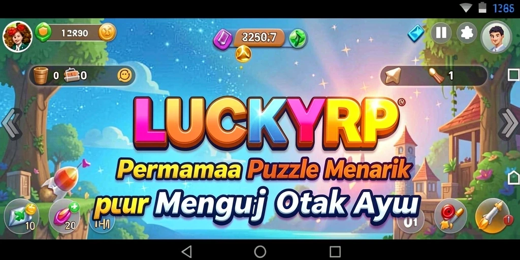Tampilan gameplay seru dari LUCKYRP yang penuh tantangan Puzzle.