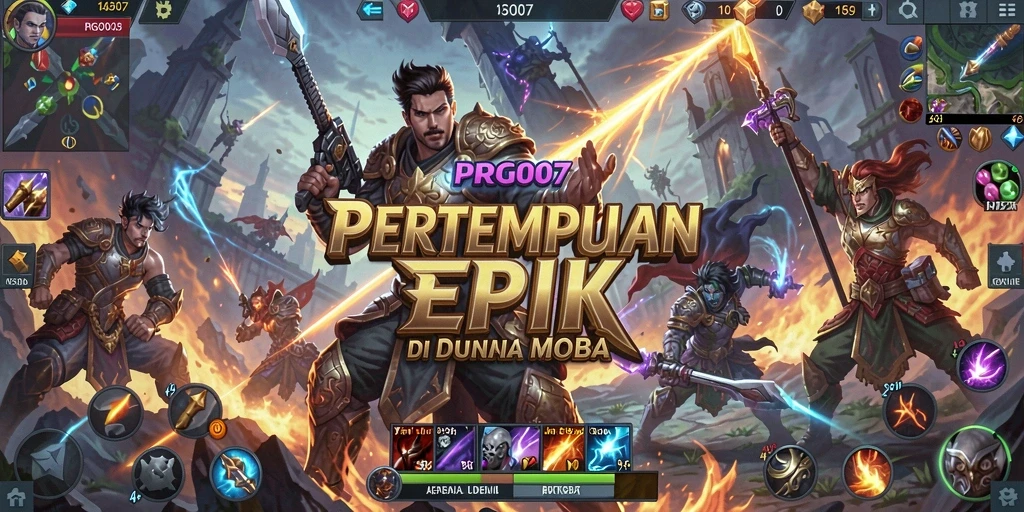 Tampilan luar biasa dari gameplay seru MOBA.