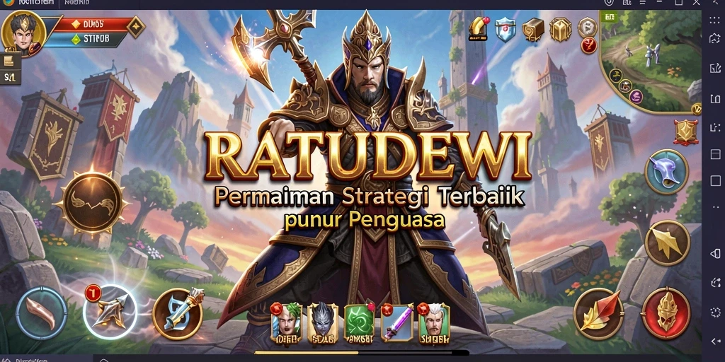 Tangkapan layar gameplay <strong>RATUDEWI</strong> menampilkan pertempuran strategis yang mendebarkan.