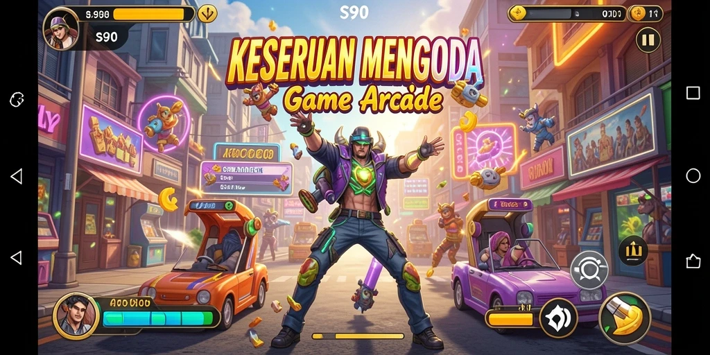 Screenshot utama S80 menampilkan gameplay yang mendebarkan dengan aksi cepat dan rintangan menantang.