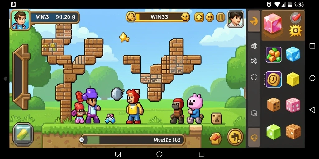 Tampilan permainan WIN33 dengan gameplay Puzzle yang menantang.
